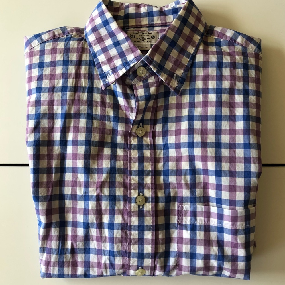 J Crew plaid button up